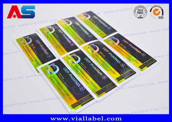 Impressão adesiva forte do filme CMYK do laser do ANIMAL DE ESTIMAÇÃO de 10ml Vial Labels para a farmácia
