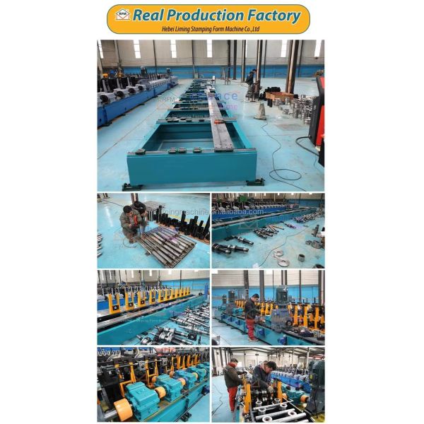 Rack Roll Forming Machine Equipped with Hydraulic Fixed Length Shearing and Material Splicing for Shelf Column Production