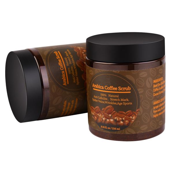 Arabica Organic Coffee Body Scrub Active Ingredients Restores Elasticity Anti Cellulite