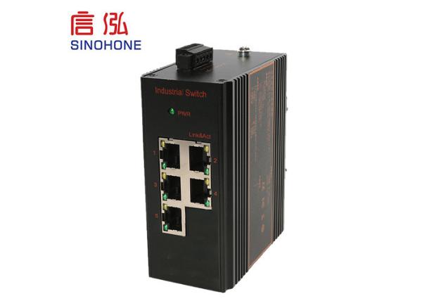 Mini 10/100 Mbps Fiber Optic Network Switch 5- Port Industrial POE Ethernet Switches
