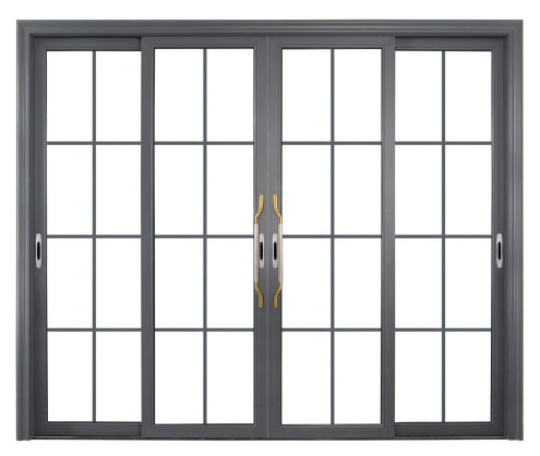 Slim Frame Aluminum Sliding Door with Customized Dimension and Multi-point Locking for Enhanced Security