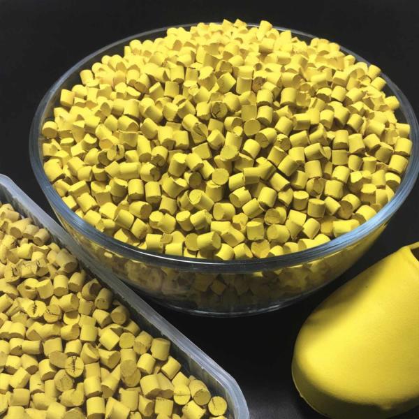 Bulk Plastic Master Batch EVA Yellow Color Biodegradable Masterbatch Pellets