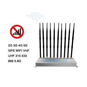 Indoor 5G Signal Jammer with 10 Antennas and 30m Radius Range for 24 Hours
