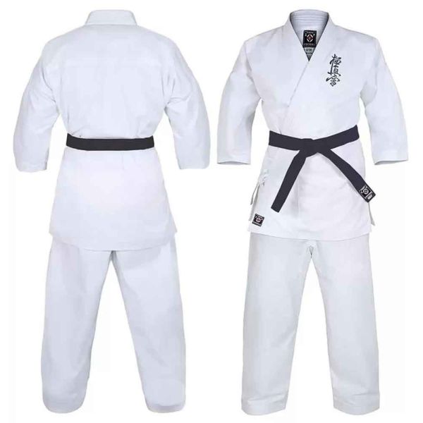 WKF Approved Karate Uniforms Durable Polyester Twill Fabric For Martial Arts Training Practice