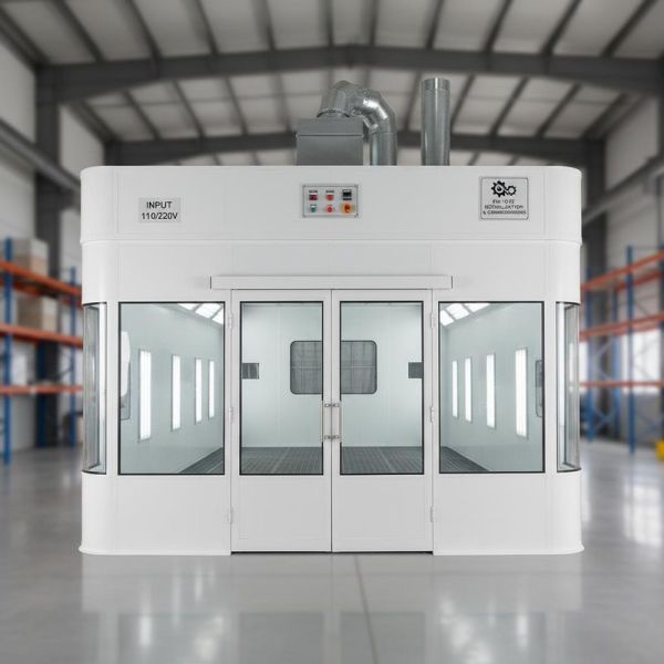 50mm Wall Car Spray Booth with 110/220V Input and On-site Installation for Vehicle Paint Jobs