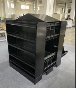 Chip Fixture GNG BLK Free Standing Display Rack High Visibility Customization