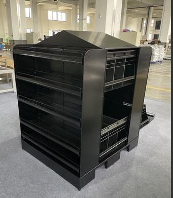 Chip Fixture GNG BLK Free Standing Display Rack High Visibility Customization