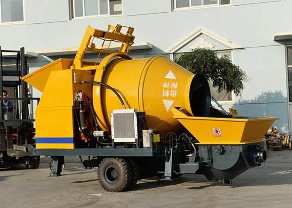 JBT30 Portable Concrete Mixer And Pump Trailer Mounted Type With Electric Motor