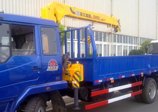 Best Selling Weight Transportation Boom Truck Mounted Crane , 4.2 T.M 2.1 ton
