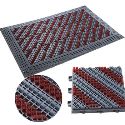 resistência resistente do tempo de Mats Outdoor Shoe Cleaning Mats do raspador da sapata 15x15