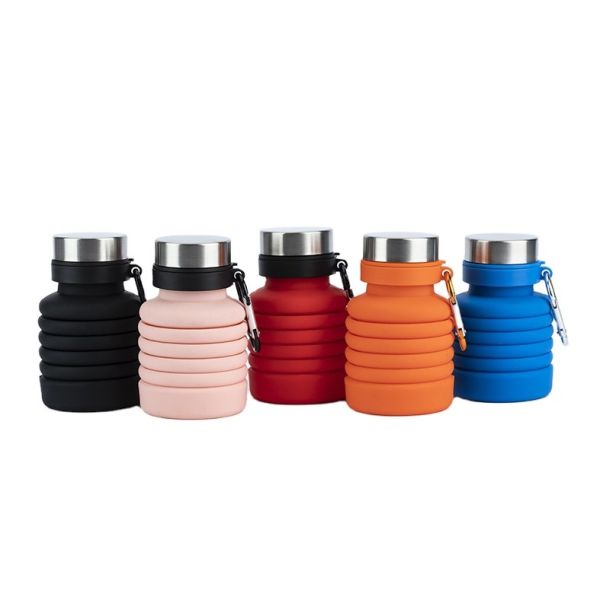 Чашка складчатости выпивая стекла силикона перемещения 50-500ML разрушает устойч