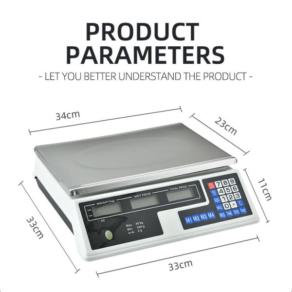 1g Division Veidt ACS série 4v 4ah alimenté par batterie Balance numérique de calcul du poids 20kg Poids maximum Manuel d'utilisation inclus