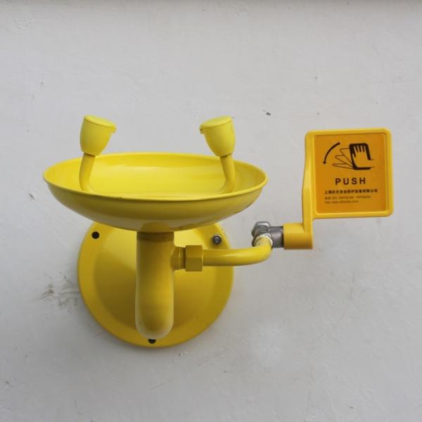 Stainless Steel eyewasher Wall Mounted Eyewash Station with ABS coating  round bracket Safety Equipment