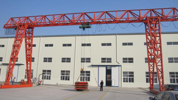 Strong Steel Industrial Overhead Gantry Crane Trussed Electric Hoist MH Model For Workshop