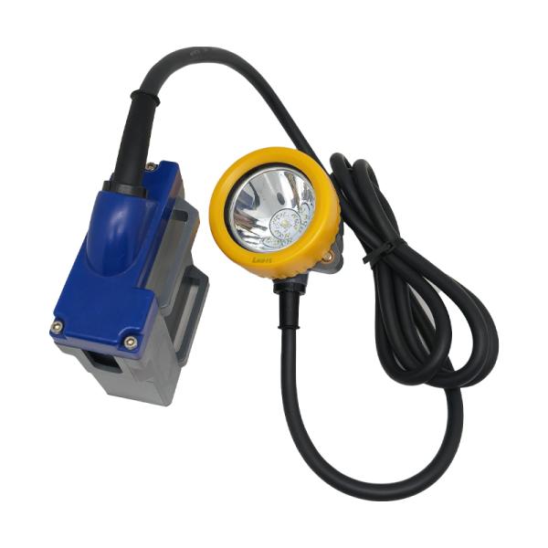 Lampe frontale de mineur LED portable 15000Lux, étanche, pour casque de chantier et de tunnel