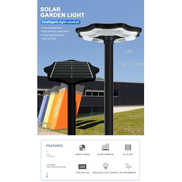 ABS 60w светодиодный солнечный сад свет IP67 Для наружной дороги улицы дорожки Дом