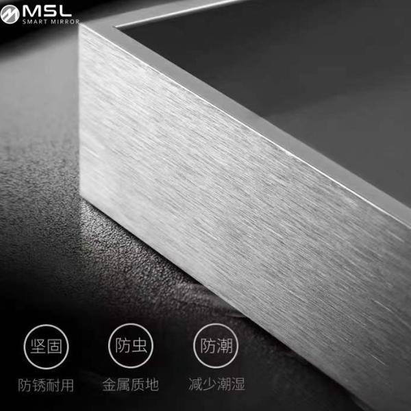 Stainless Steel LED Medicine Cabinet Square Light Up Medicine Cabinet 6000K