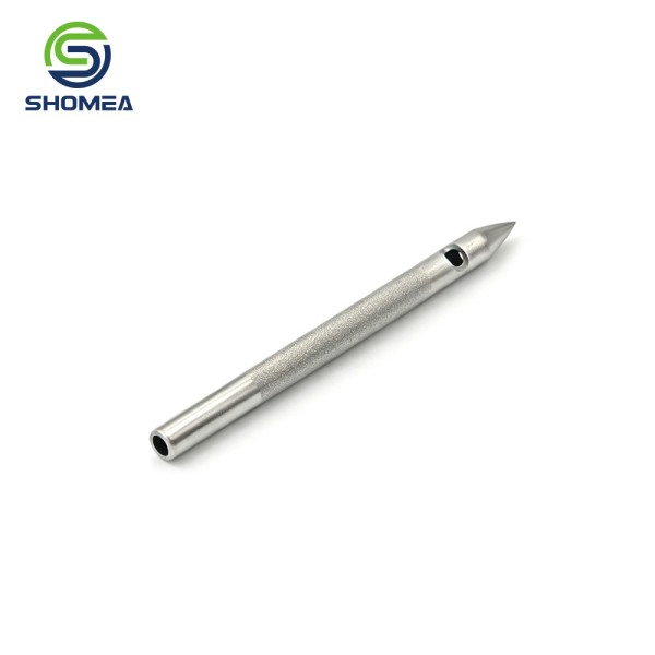 Customized Precision Machined Pen Point Side Hole Stainless Needle