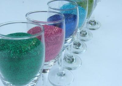 PET Chrismas Decoration Screen Printing Glitter Powder / Cosmetic Chunky Glitter Powder
