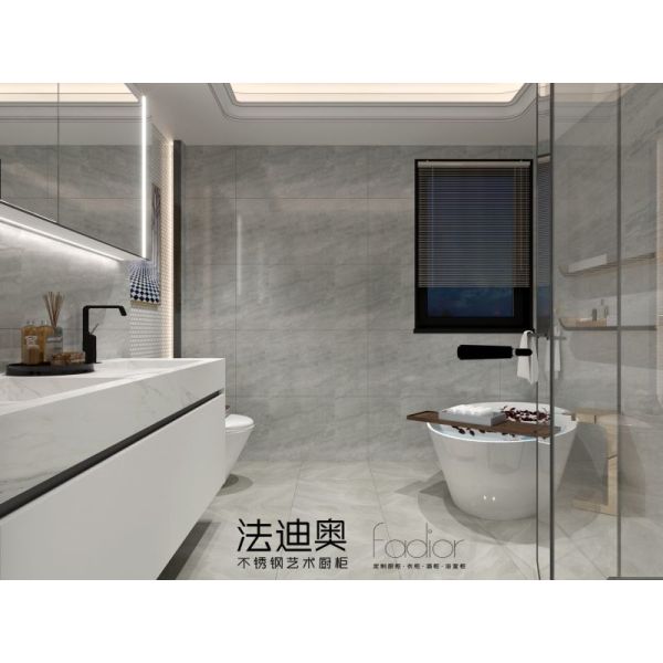 Стильный современный минималистский настенный шкаф для тщеславия