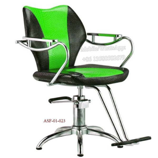 ASF-01-023 Green Color New Fashion Salon Chair OEM Manufactured Supplier Styling Chair