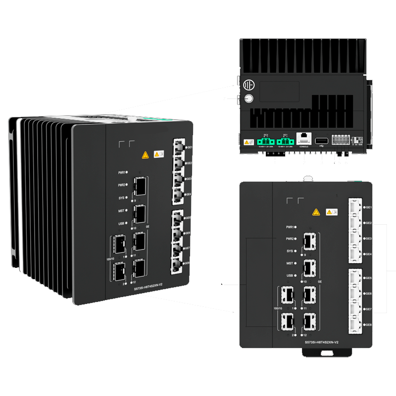 S5735I-H8U2XN-V2 98012685 8 X 10/100/1000BASE-T Ethernet Ports, PoE++ Enterprise Switch