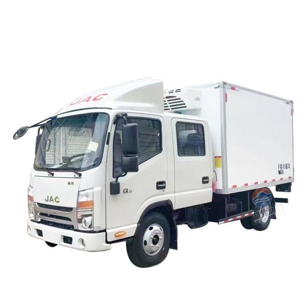 Customized JAC Q3   Double Row  Refrigerated Vehicle       Van Refrigerator Truck     Freezer