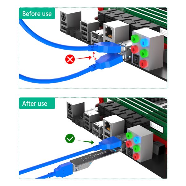 New Version USB 3.0 9Pin Male To Female Card Adapter USB 3.0 Interface Extension Card