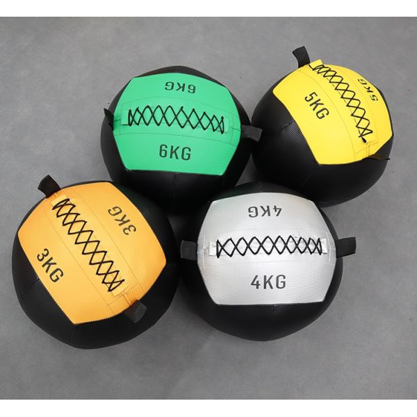 PU Weighted Medicine Ball For Fitness Exercise Soft Wall Ball 1-10KG Gym Power Training