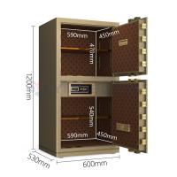 H1200mm Solid Steel Smart Office Safe Box Dual Alarm Fingeprint Lock