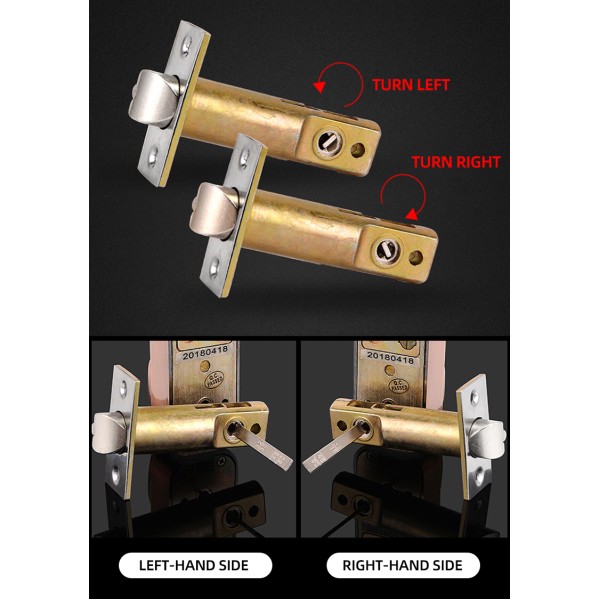 Second Generation Rotary Handle Double-sided Password Keyless Mechanical Digital Security Code Door Lock
