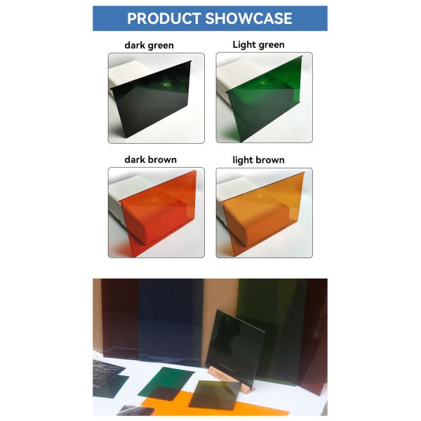 Size 360*400*3mm Customized Laser Protector Laser Protective Window 532 Eye Laser Protection Sheet Plate