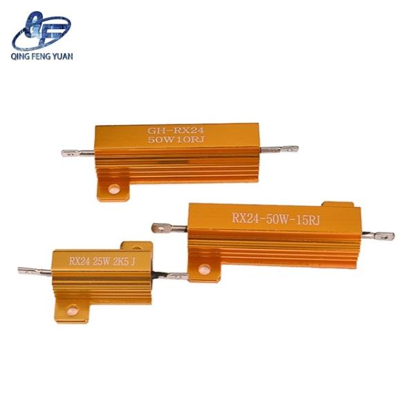 Produtor de venda quente RX24 ouro resistor de freio de alumínio de alta potência 25W 50W 100W