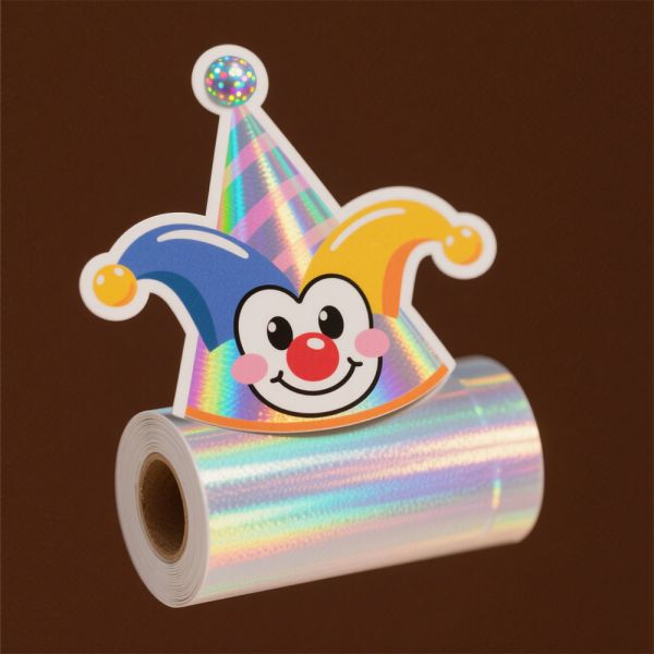 Plastic Printed Self-adhesive Label Stickers Waterproof Special-shaped 3D Holographic Sticker Car Cartoon Children's Educational Sticker