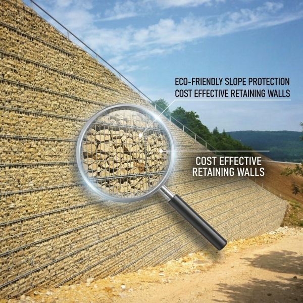 High Strength Flood Control Gabion Bags Flexible Geobag For Slope Protection