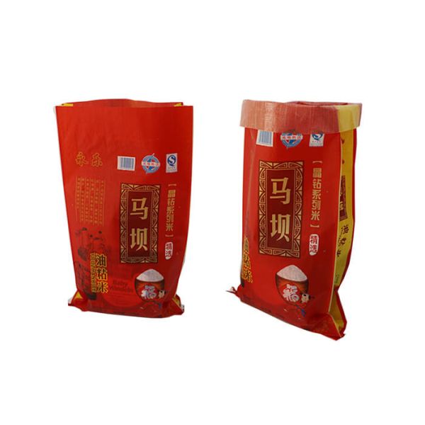 Collapsible Woven Plastic Feed Bags , Spice Packaging Bags Water Resistant