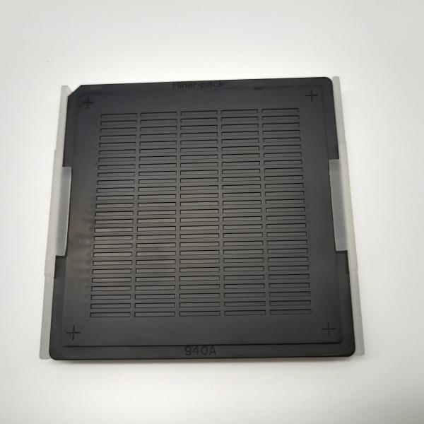 Wafer Die Black 4 Inch ESD Waffle Pack Tray For Micro IC Chips