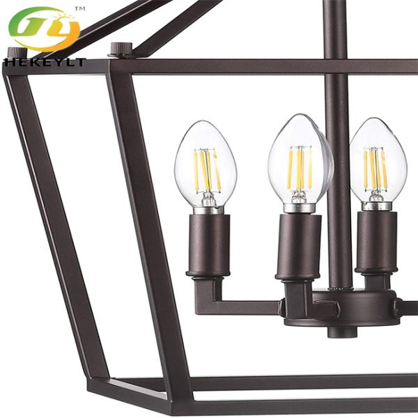 Клетка привесного света фонарика утюга сельского дома E12 деревенская промышленная