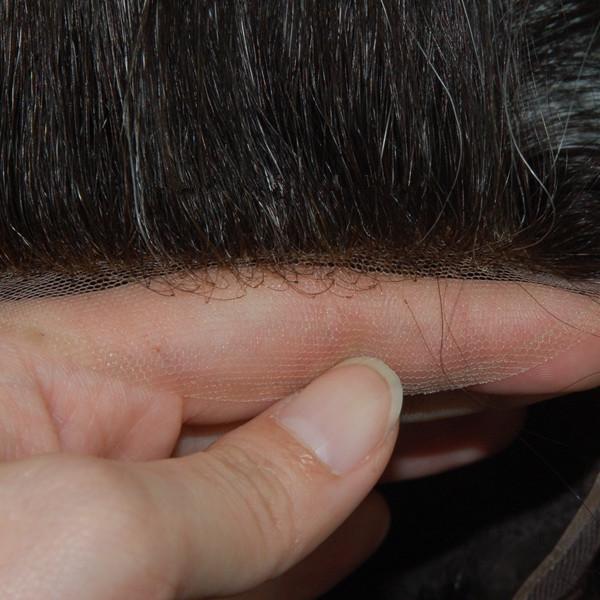 Perruque pour cheveux humains noirs naturels personnalisés avec une densité de 120%