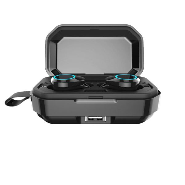 Наушник касания отпечатка пальцев шлемофона наушников Ipx7 Bluetooth 5,0 наушников Tws беспроводной водоустойчивый (с загрузочной коробкой 3000 mAh)