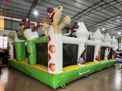 Manufacturer Inflatable Fun City Inflatable Bouncer Jumping Castle With Slide
