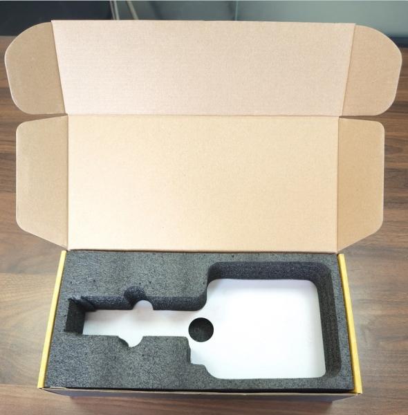 Cosmetics Skincare Corrugated Mailer Box Recyclable With Black Foam Insert
