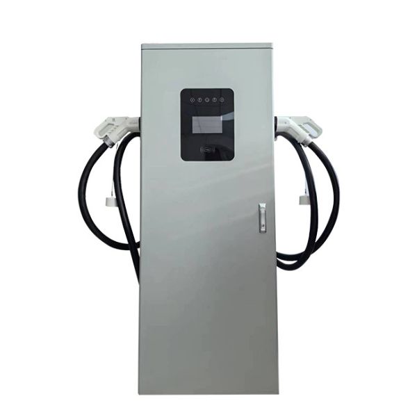 Floor Mounted Fast Electric Charge Car Station 60KW Double Connector DC Charging Station