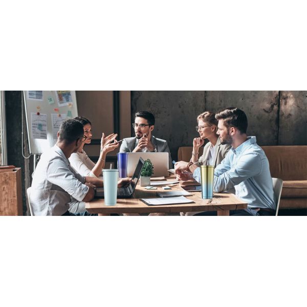 Taza de café aislada de acero inoxidable con tapa a prueba de salpicaduras