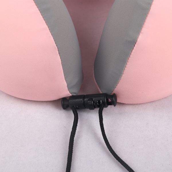2023 Summer Cooling Fabric Memory Foam Neck Pillow for Long Airplane Train Car Travel