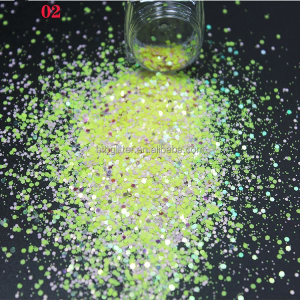 1 Color Print Method Manufacture Spring Nails Glitters Nail Ready for Shipping to Indoor Christmas Decoration