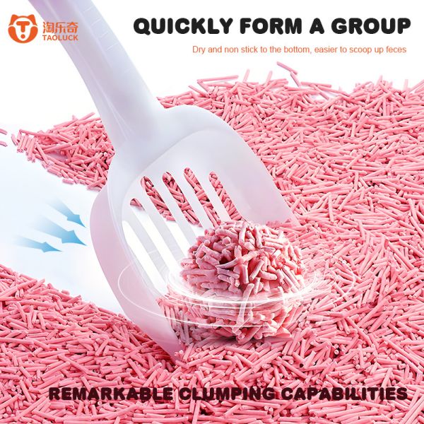 Wholesale Low Tracking Odor Inhibition One-Scoop Cleaning Tofu Cat Litter with Customizable Colors