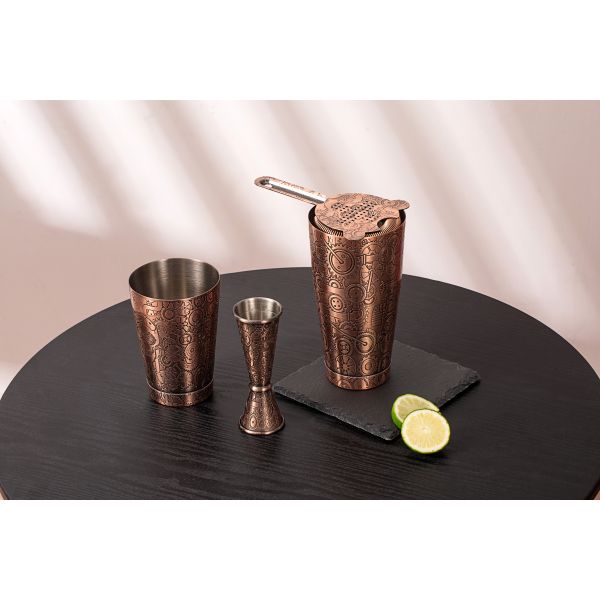 Нержавеющая сталь домашнее хозяйство Коктейль Шейкер стиль Steampunk Mixology Бармен Kit