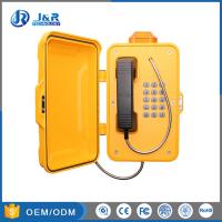 Téléphone ferroviaire industriel étanche aux intempéries, boîtier en aluminium étanche avec voyant d'alarme