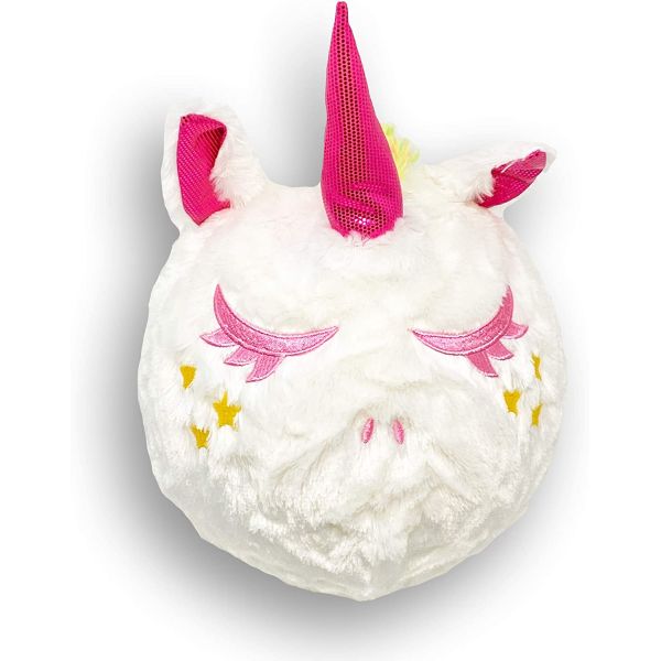 Унисексный пушистый мяч 9-дюймовый единорог Наполненное животное Принимается OEM ODM